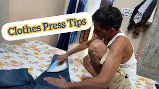 How to press clothes at home viral Vipin Kumar Maurya Vlogs is live [upl. by Ymaral]