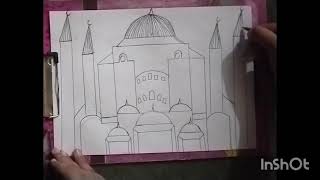 Hagia Sophia drawing skechingmano92707 [upl. by Primrose]