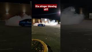 Kia stinger gt blowing diff shortsfeed automobile turbo kia shortsvideo shortvideo shorts [upl. by Aeynod]