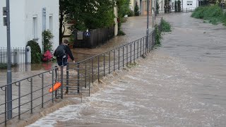 Jahrhunderthochwasser flutet Zeil am Main  24 Stunden Einsatz für Feuerwehr und THW [upl. by Joellen]