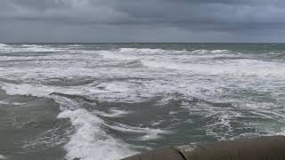 mauvais temps au gouf de capbreton grosse houle hachée par le vent douest [upl. by Oballa122]