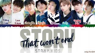 Stray Kids – Story That Won’t End 끝나지 않을 이야기 Lyrics Color CodedHanRomEng [upl. by Cassell]