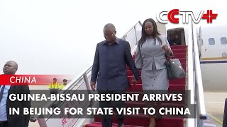 GuineaBissau President Arrives in Beijing for State Visit to China [upl. by Randie]