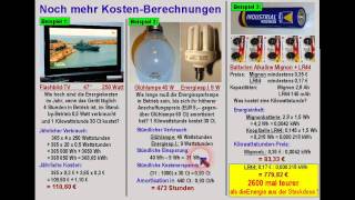 ELEKTRONIKTUTORIAL 05 StromkostenBerechnung [upl. by Kolosick]