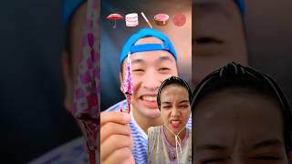 Makan rambut nenek mukbang food candy eatingshow shorts shortvideo reaction remix threzzya [upl. by Atenek]