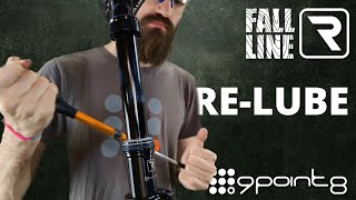 9point8 Fall Line R FLR Quick Relube Video  Maintenance [upl. by Gainor]