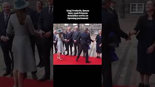 King Frederik and Queen Mary arrived for the opening of the folketing shortsvideo queenmary [upl. by Ced]