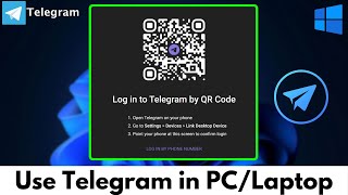 How To Use Telegram in PC amp Laptop  Telegram Web  login Telegram in PC [upl. by Selym]