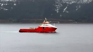 Shipspotting in Ålesund  Nice and Rough weather [upl. by Aineg]