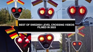 BEST OF SWEDISH LEVEL CROSSINGS COMPILATION 2023 [upl. by Aratas]