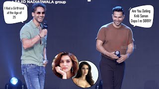 Tiger Shroff Dating Kriti Sanon Reveal Varun Dhawan  Don’t Miss This Epic Moment  Baaghi 4 [upl. by Lambrecht]