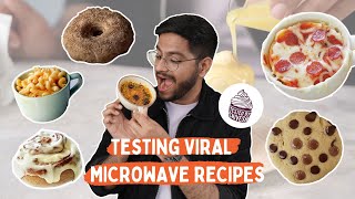 OMG😳😱 I Tested All VIRAL Microwave Recipes Pizza Cookie Donut in just 60 seconds UNBELIEVABLE [upl. by Aowda]