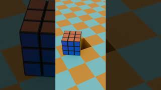 Rubiks Cube Drop Fit 1  Satisfying Animation [upl. by Schreiber]