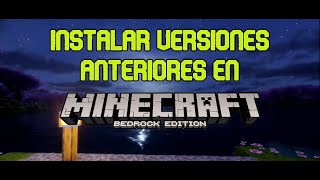 Como cambiar de versión en Minecraft Bedrock PC [upl. by Aihsenor504]