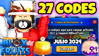 27 CODIGOS DE BLOX FRUITS CODES ROBLOX JULIO 2024 [upl. by Eiser]