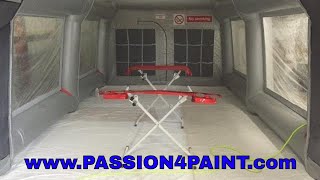 Carcoon Workstation  inflatable Spraybooth Review  Walkthrough and Demo [upl. by Ahsian959]