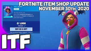 Fortnite Item Shop NEW ONESIE SET November 30th 2020 Fortnite Battle Royale [upl. by Suiddaht304]