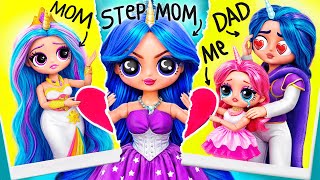 My Little Pony Maman Celestia VS BelleMaman Luna  32 DIY LOL OMG [upl. by Ika6]