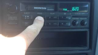 1994 Honda Accord EX Factory Cassette Radio [upl. by Lanaj]