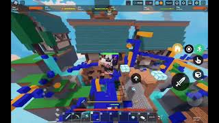 Playing Ranked with OP Barbarian kit in Roblox Bedwars To complete barbarian contracts [upl. by Colbye]