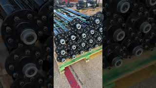 7k trailer axles with 8 lug hubs shipping to customer [upl. by Lanaj]