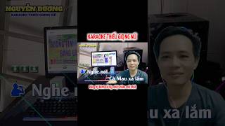 Karaoke ÁO MỚI CÀ MAU Thiếu Giọng nữ shorts shortvideo xuhuong [upl. by Eyk]