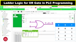 Ladder Logic for OR Gate in PLC Programming [upl. by Asilrahc]