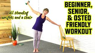 25 Minute Beginner Senior and Osteo Friendly Barre Workout No Twisting [upl. by Einafpets]