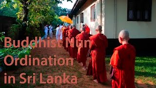 Thai Buddhist Nun Ordination in Sri Lanka [upl. by Llennahc]