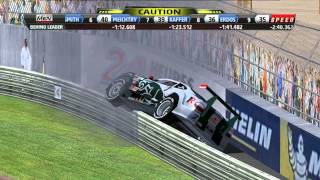 NR2003 Allan McNish crash Le Mans 2011 [upl. by Siddon]