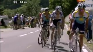 2009 Tour de France  Contador Dethrones Armstrong [upl. by Holman]