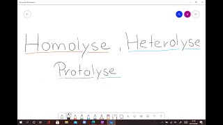 Homolyse Heterolyse Protolyse [upl. by Ariada]