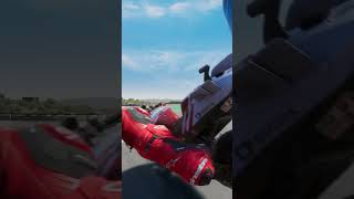 Crash Bagnaia amp Alex Marquez Motogp Aragon [upl. by Ennairrek]