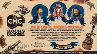 CMC Rocks QLD 2024 with Lainey Wilson Tyler Hubbard Chris Young amp More [upl. by Lorelie789]