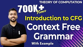 Lec47 What is Context free grammar in TOC  Formal Definition [upl. by Pudendas]