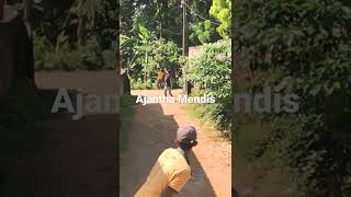 Ajantha Mendis bowling action [upl. by Eissel]