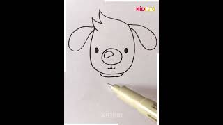 Adorable Drawing Tutorial  Cute Dog Girl amp Sparrow [upl. by Khalin]