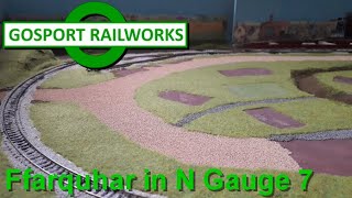 N Gauge Layout Build Ffarquhar in N Gauge 7 Green Grass and Gravelled Roads [upl. by Haeluj]