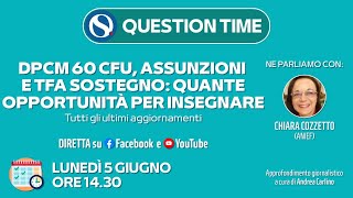 DPCM 60 cfu assunzioni e Tfa sostegno quante opportunità per insegnare [upl. by Schertz]