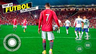 TOP 10 MEJORES JUEGOS de FUTBOL Para Android amp iOS 2024 ✅ [upl. by Leivad]