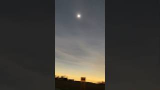 Eclipse Causes AllOrange Horizon [upl. by Teece]