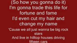 Rockstar  Nickelback with Lyrics [upl. by Cirle]