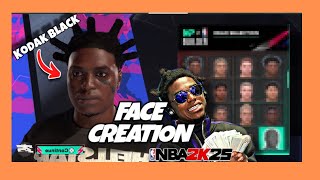 “KODAK BLACK”  FACE CREATION NBA 2K25”BEST” FACE CREATION [upl. by Winikka777]