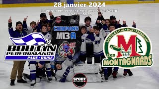 Faits saillants  Match du 28 janvier 2024  Finale M13A Tournoi provincial M11  M13 SteAgathe [upl. by Haikan704]