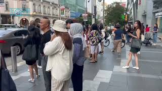 evening walk at orchard road Singapore  evening walk  Singapore singapore traveltheworld [upl. by Epolenep]