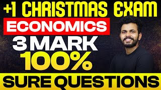 Plus One Economics  3 Mark Sure Questions  100  Sure Questions  Eduport [upl. by Aidin]