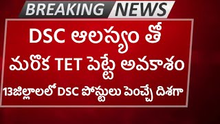 AP DSC అభ్యర్థులకు DSC ఆలస్యం పోస్టులు పెంపుకు అవకాశం మరొక TET పెట్టే అవకాశం ఎక్కువ [upl. by Naujit819]