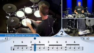 5Minute DrumSet WarmUp Beginner  Drum Lesson [upl. by Barger]