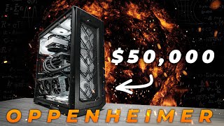 REVEALED 👉 Worlds MOST POWERFUL Creator PC  AMD 5995wx  3x RTX 4090 Workstation OPPENHEIMER PC [upl. by Nahtiek]