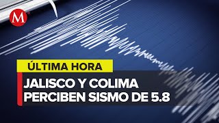 Se registra sismo de magnitud 58 en Cihuatlán Jalisco [upl. by Elleirol264]